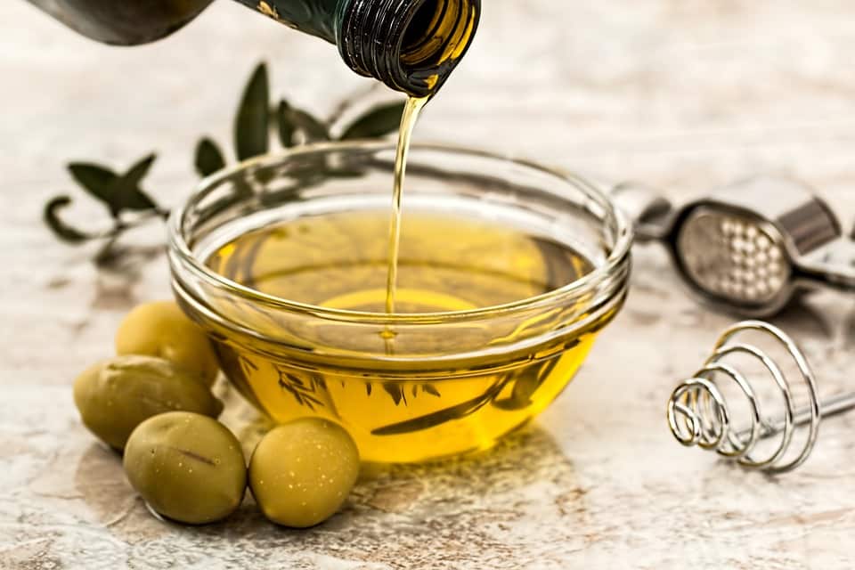 Spanish olive oil is used in cooking, baking, and dressing dishes.