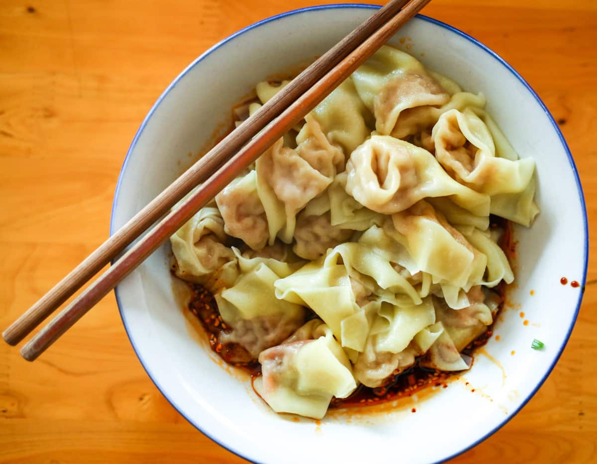 Chao sou wontons in China.