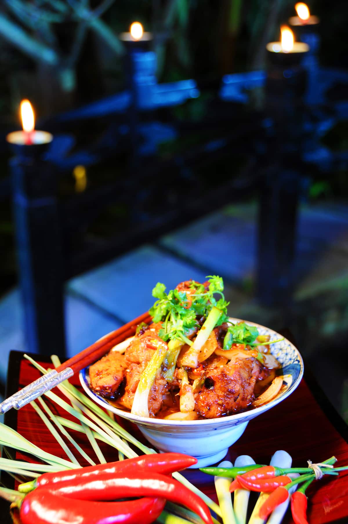 Lemongrass chilli chicken (ga xao xa ot)