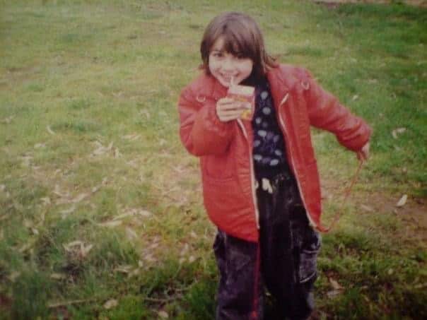 Alice Zaslavsky in the garden