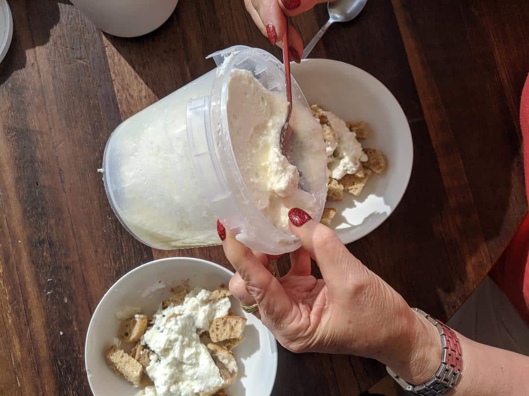 Ricotta calda at Floridia Cheese