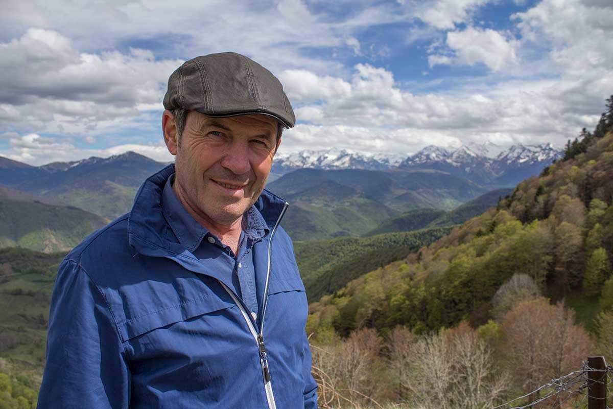 Gabriel basks in the beauty of the Pyrenees.