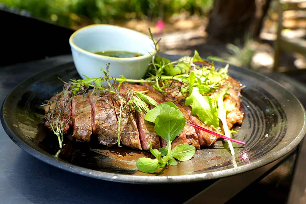 Skirt steak with chimichurri