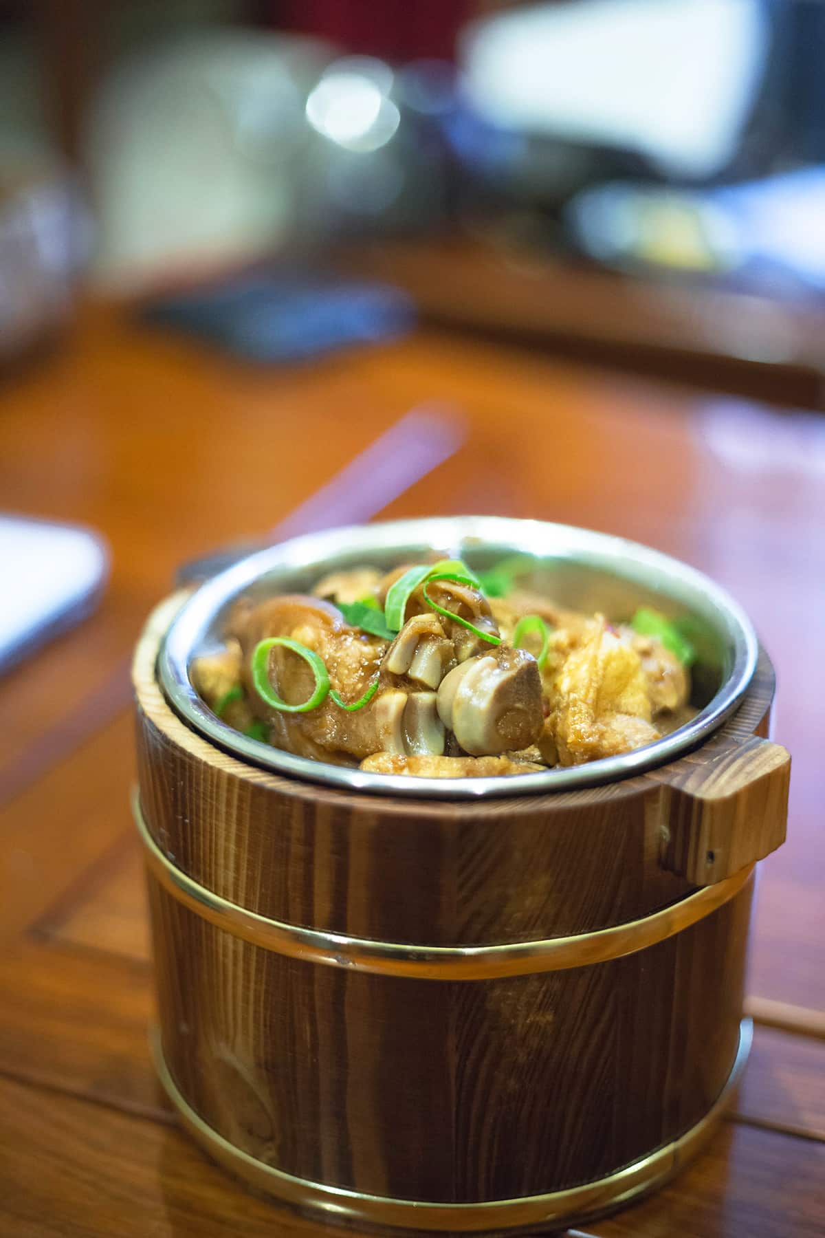 In Hunanese cuisine, most of the animal is used - from offal to gizzard to wings.