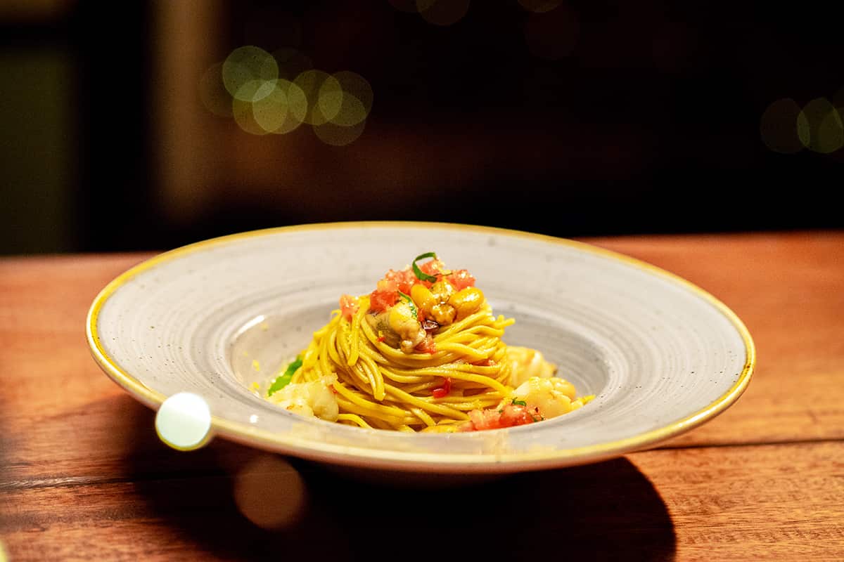 Seafood tagliolini (Tagliolini allo scoglio)