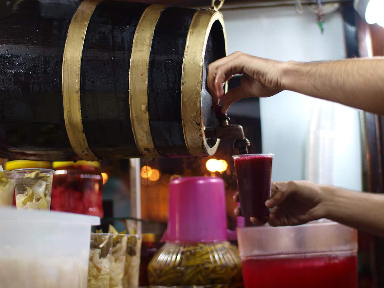 Turkish șalgam drink - fermented carrot