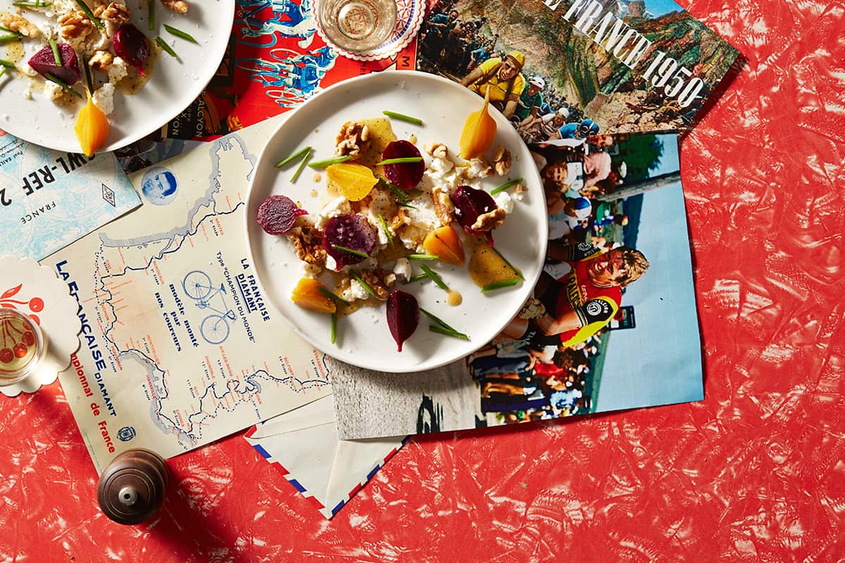 Beetroot and walnut salad (salade de betteraves aux noix)