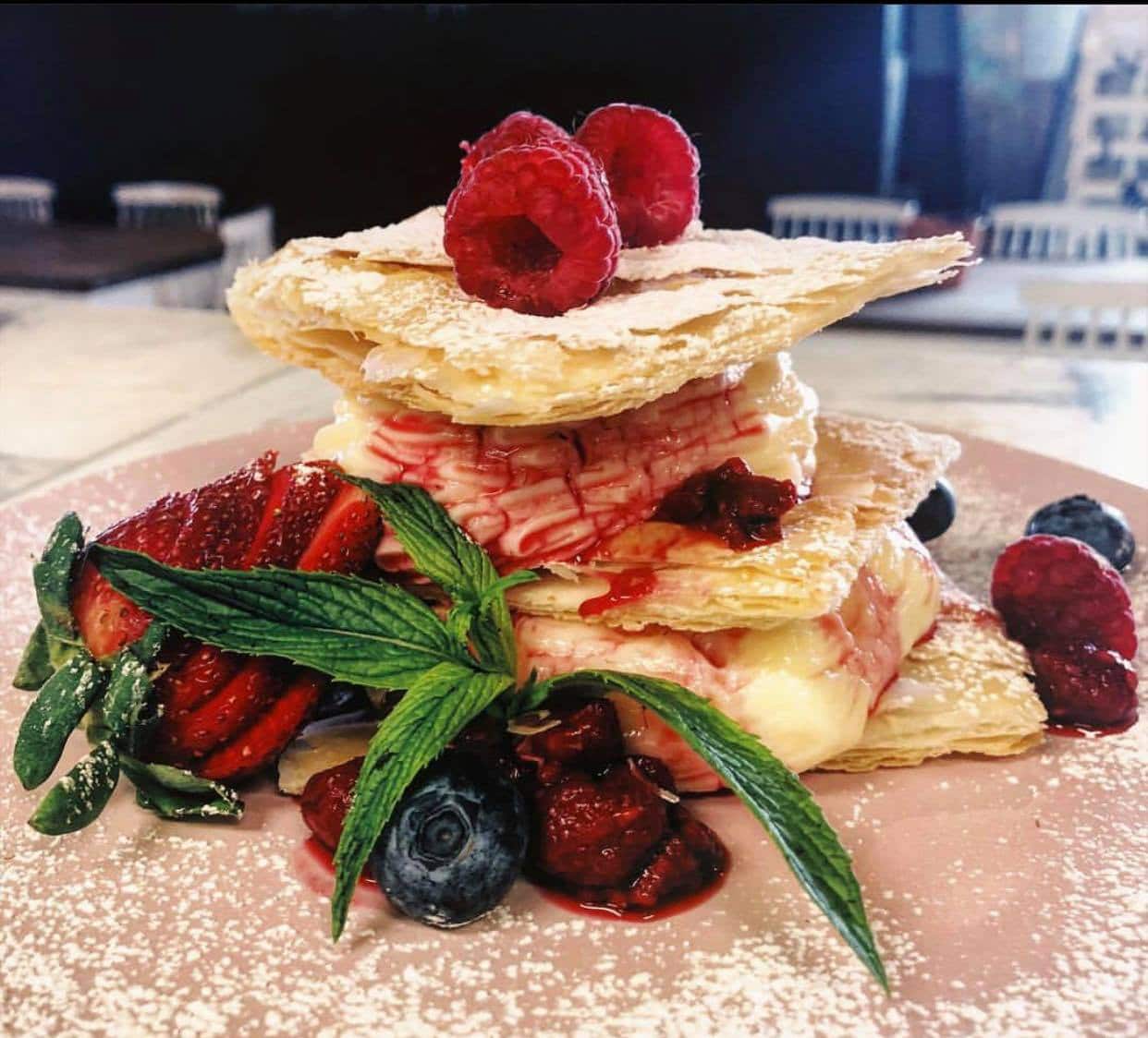 Serbia's famous krempita, as served in Australia at Fabrika by Madera in Sydney. 