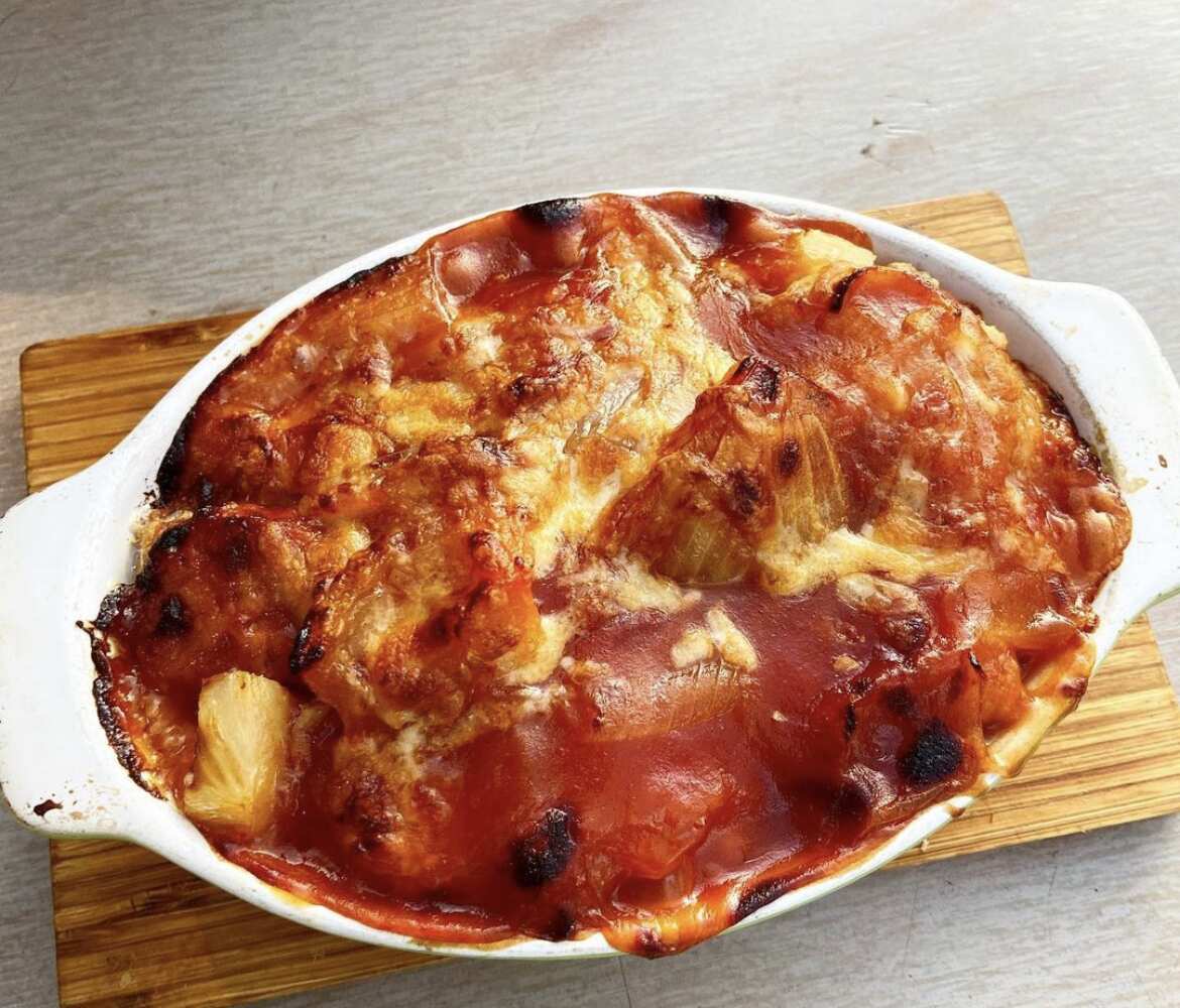 Hong Kong baked pork chop with fried rice