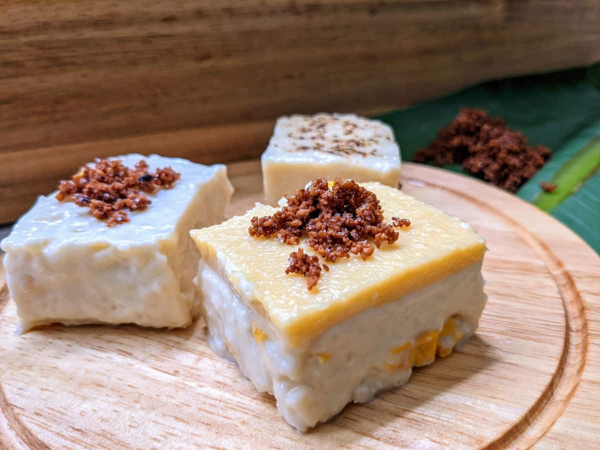 Filipino coconut pudding maja blanca three ways