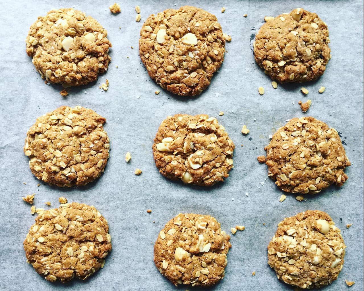 ANZAC Wattleseed and Macadamia Biscuts