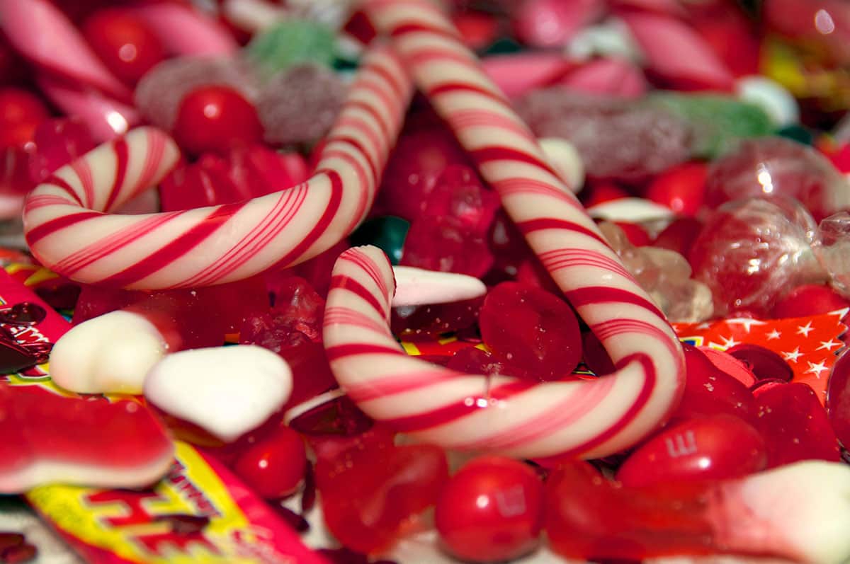 Candy canes and Christmas lollies