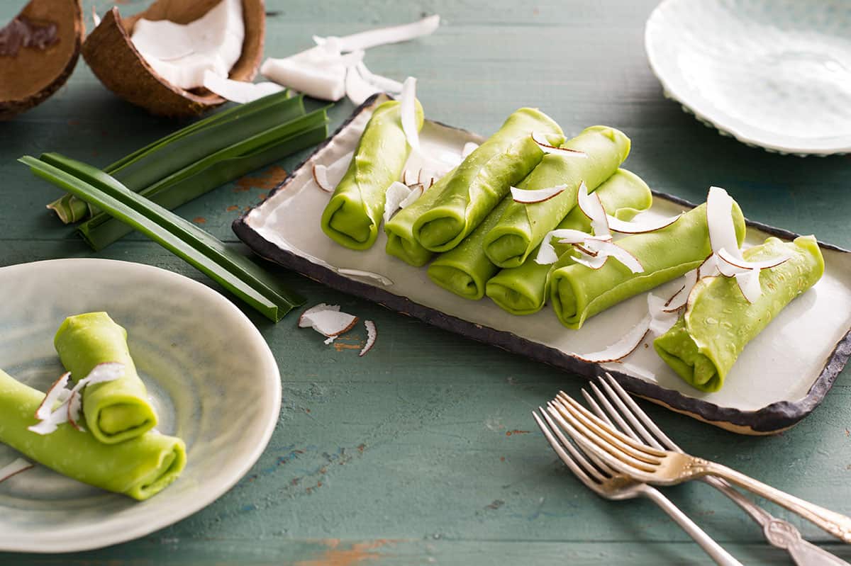 Coconut-palm sugar pancakes