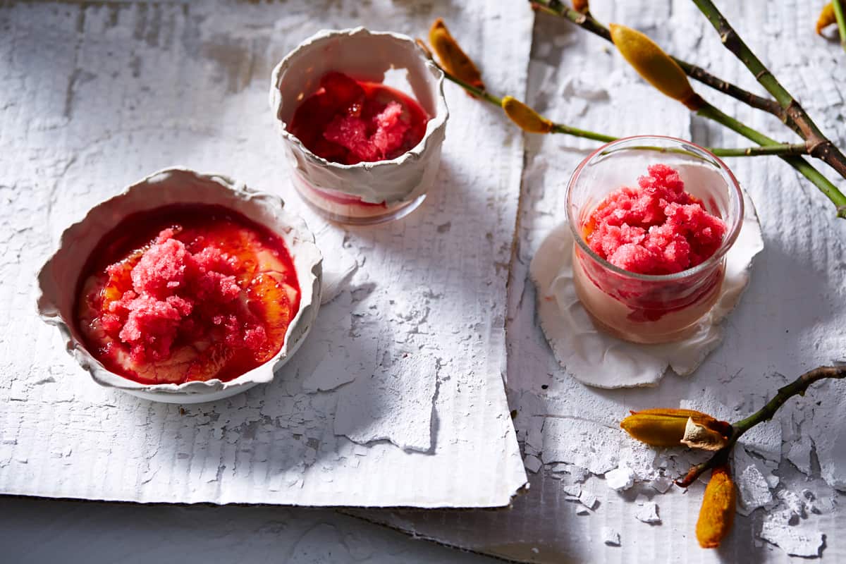 Blood orange granita