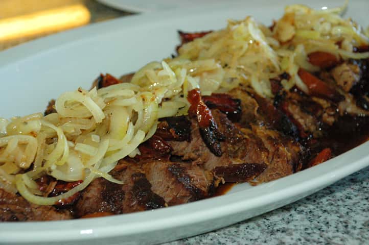 Brisket and carrot tzimmes