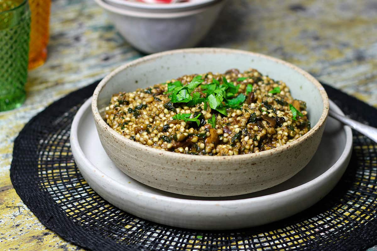Porcini mushroom risotto
