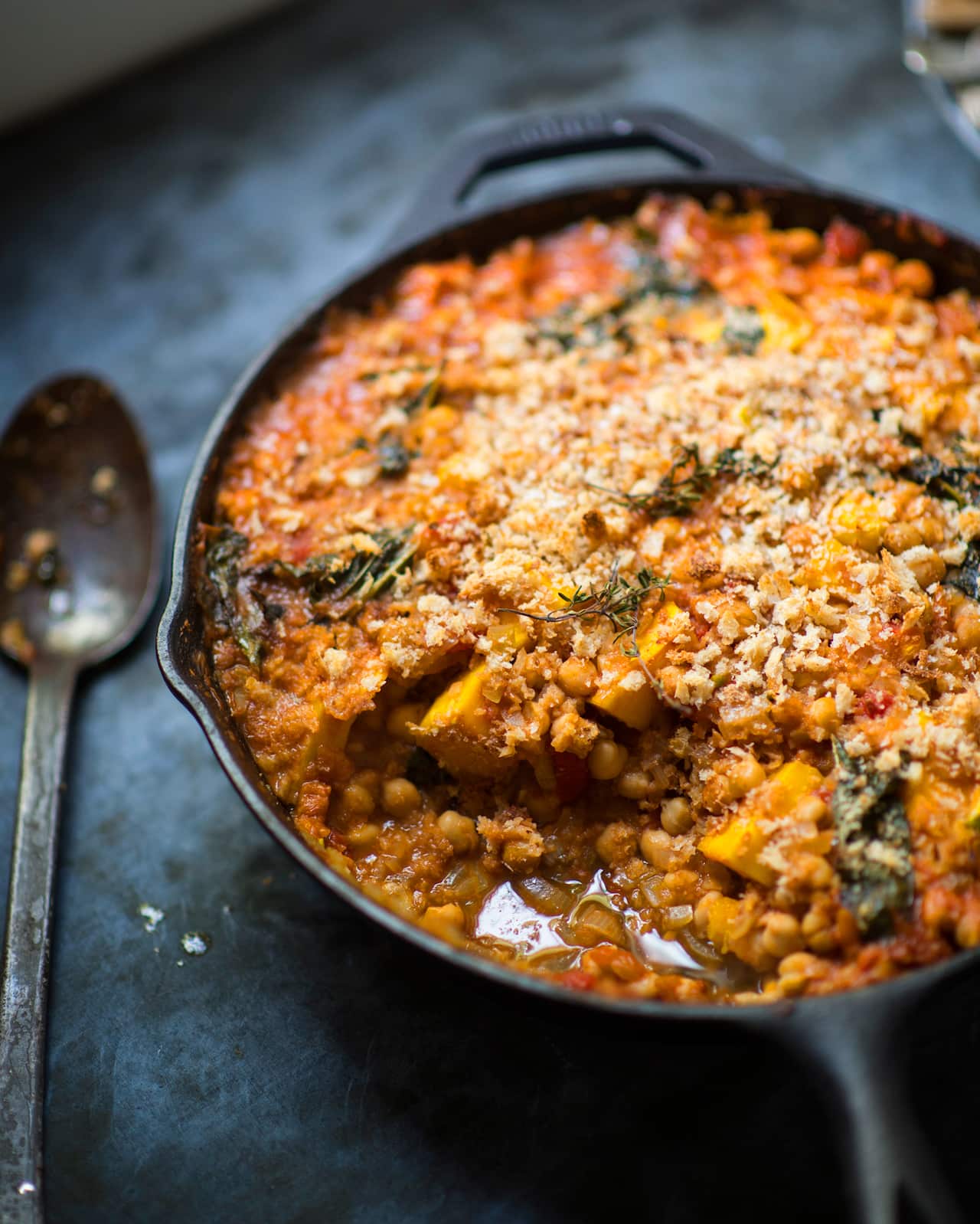 Chickpea, pumpkin and cavalo nero cassoulet
