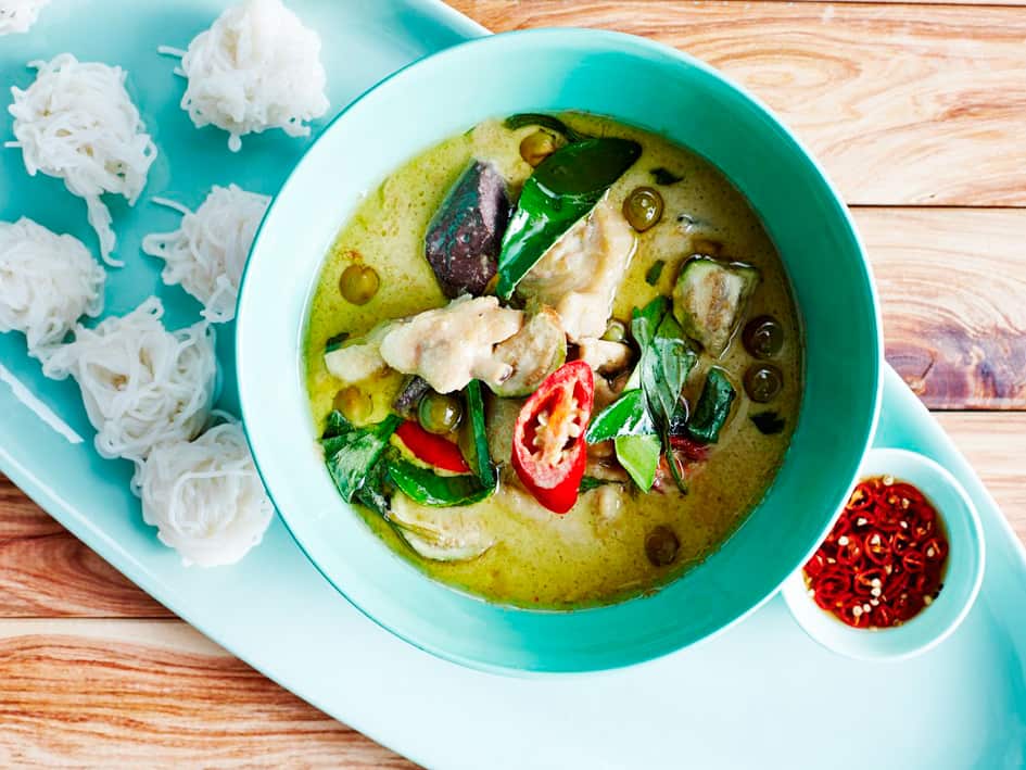 Chicken green curry