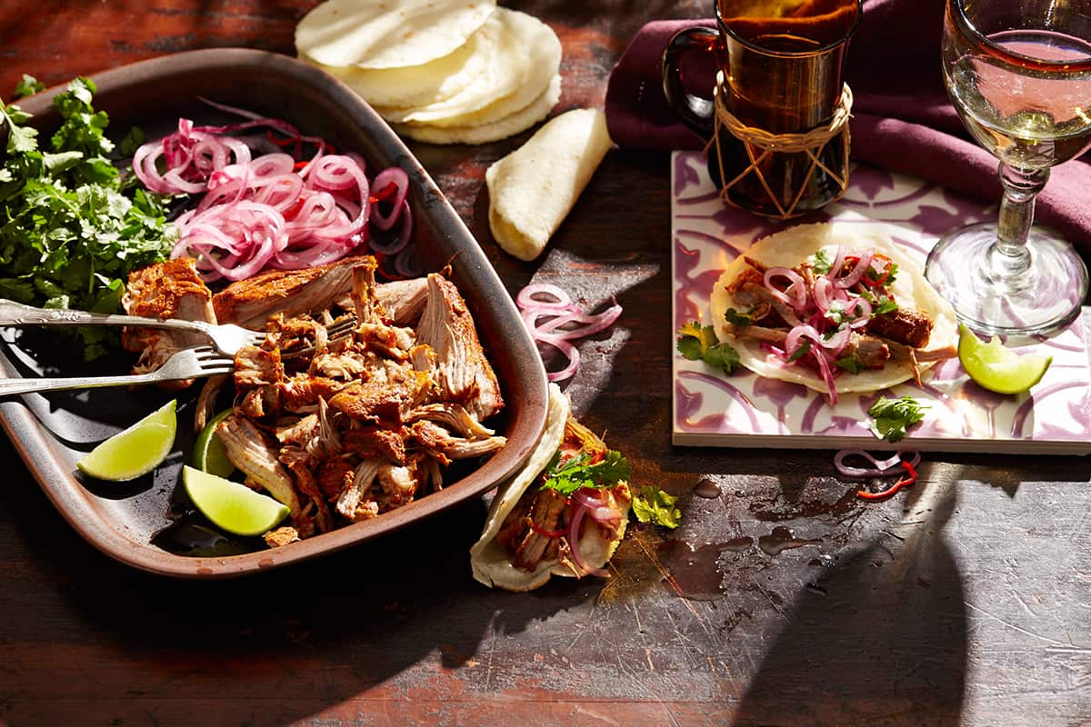 Achiote-roasted pork (cochinita pibil)