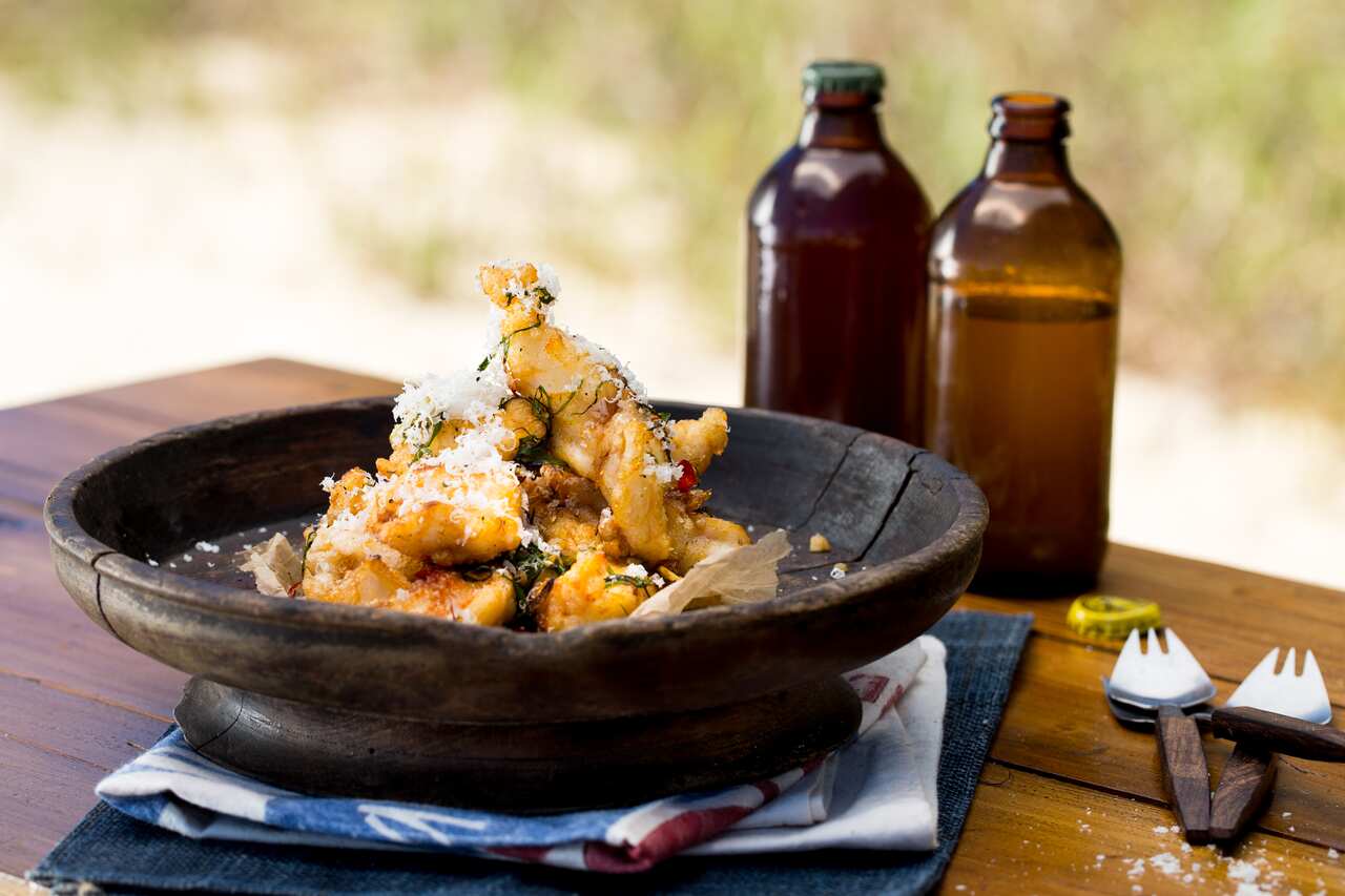 Salt and pepper Moreton Bay bugs