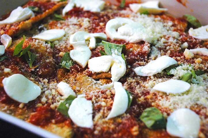 Eggplant parmigiana 