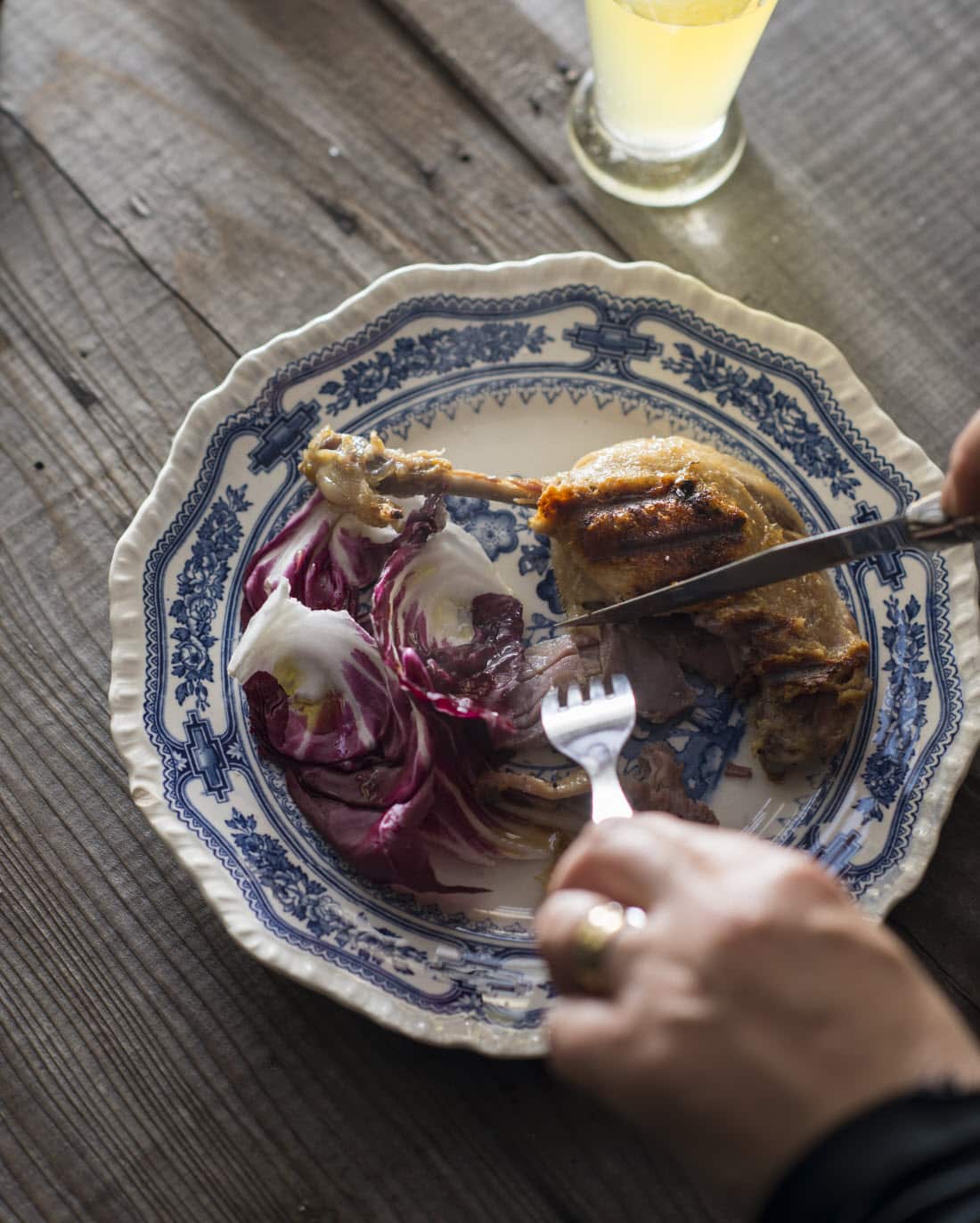 Bathe duck legs in their own fat to help it crisp up.