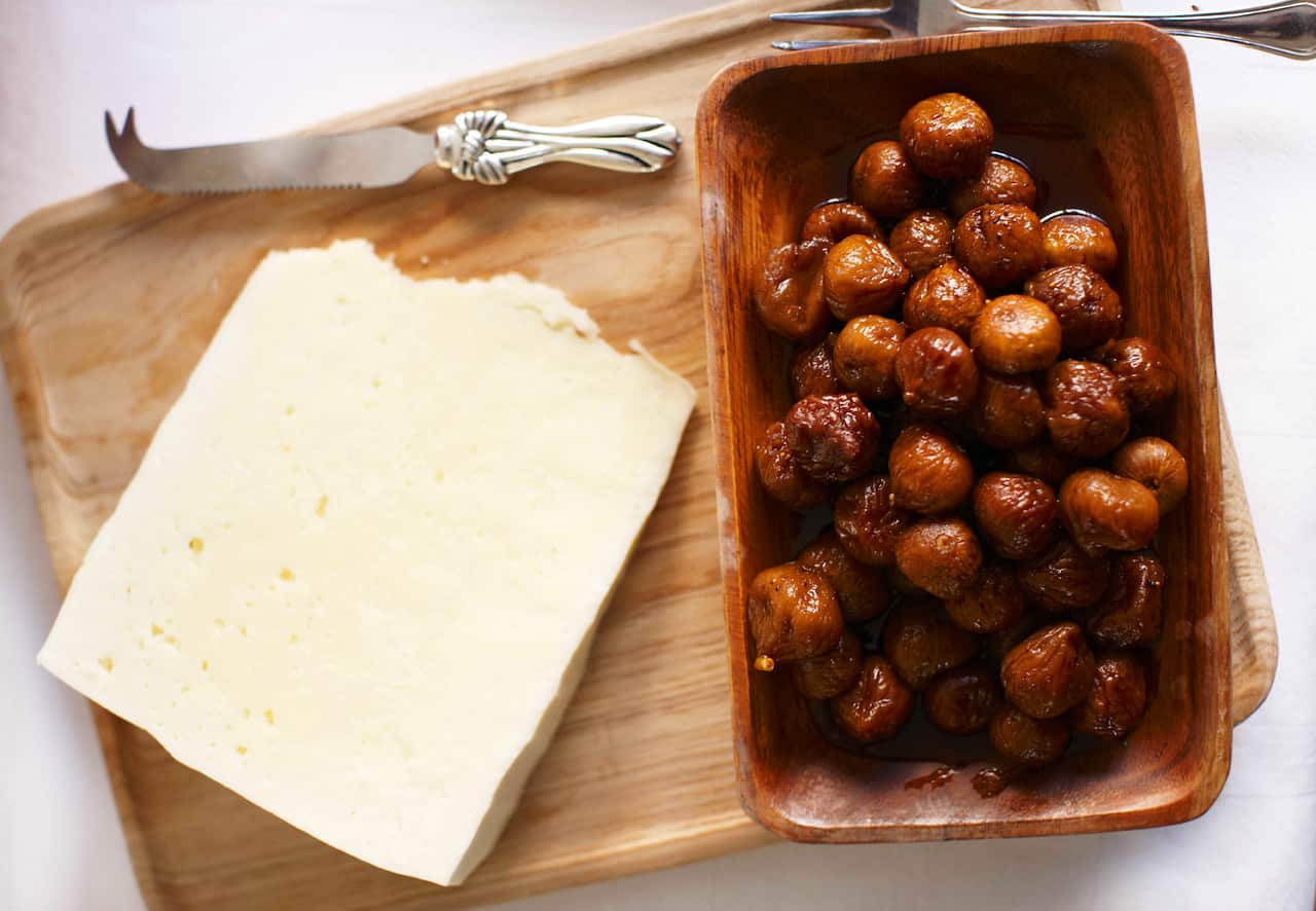 Balsamic-glazed figs