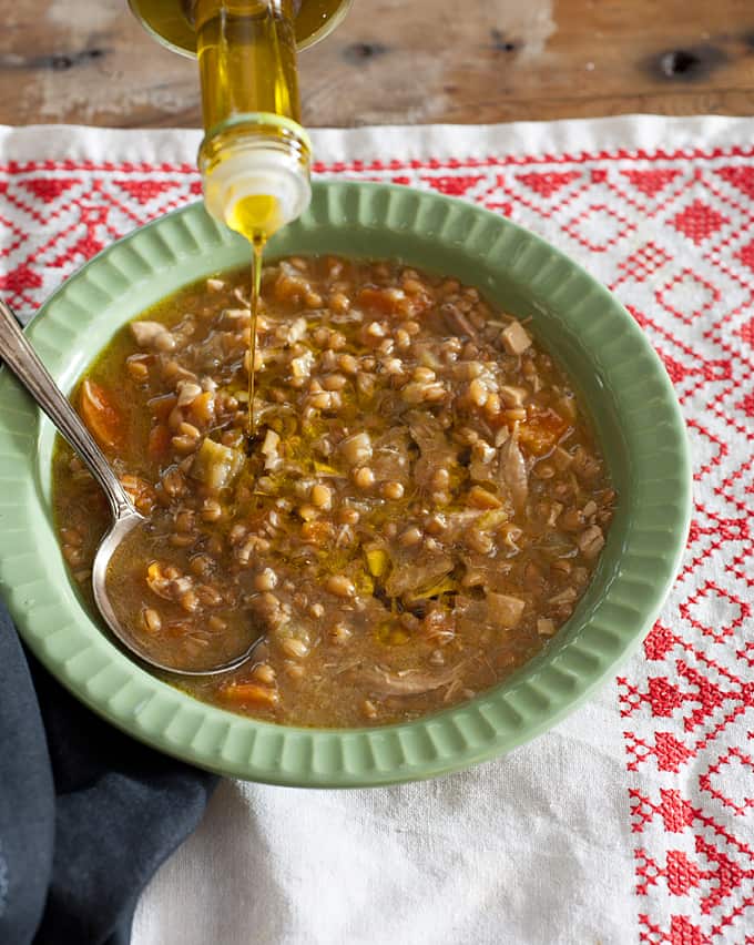 Chicken and Spelt soup
