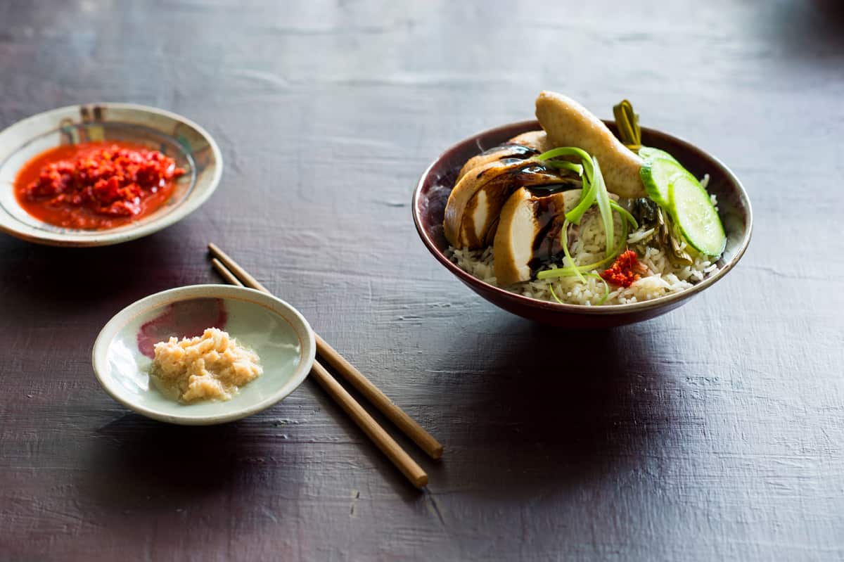 Hainanese chicken rice