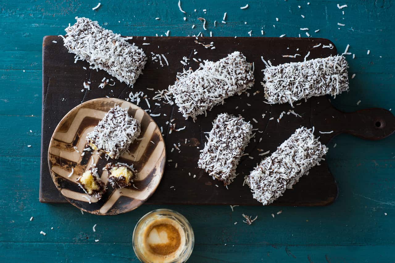 Lamington fingers