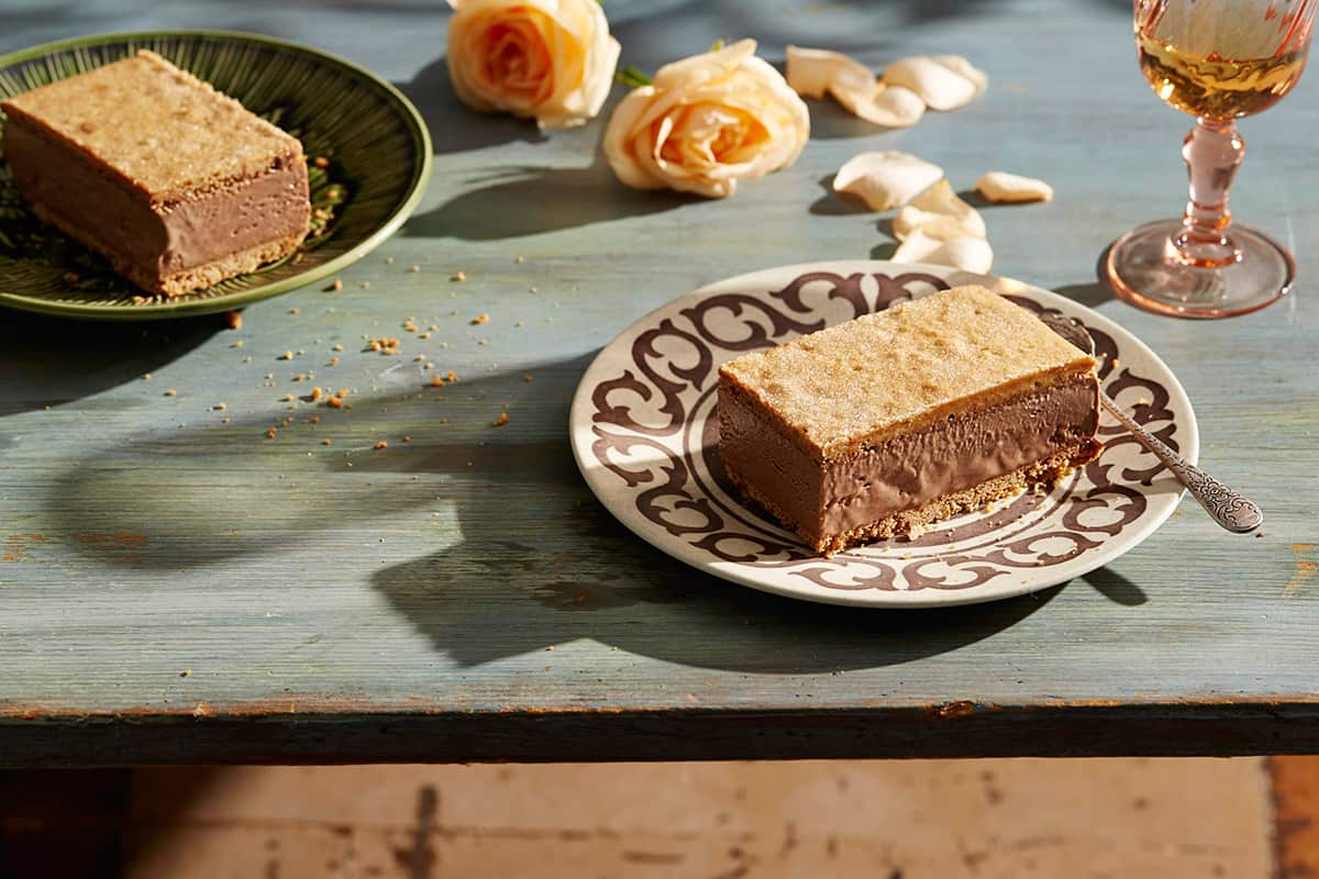 Mexican chocolate and cinnamon ice-cream sandwich