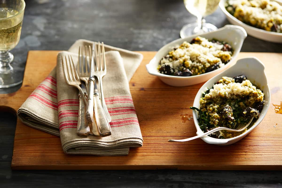 Snails with herb and walnut butter (escargots aux beurre d’herbes et de noix)