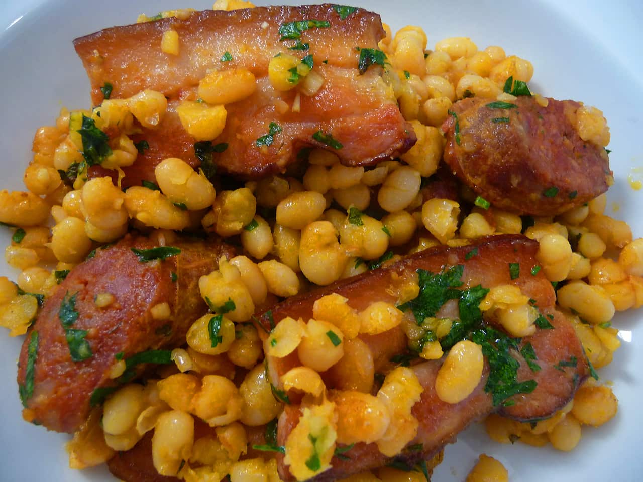 Baked haricot beans