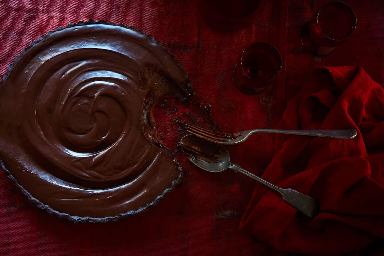 Mayan chocolate tart