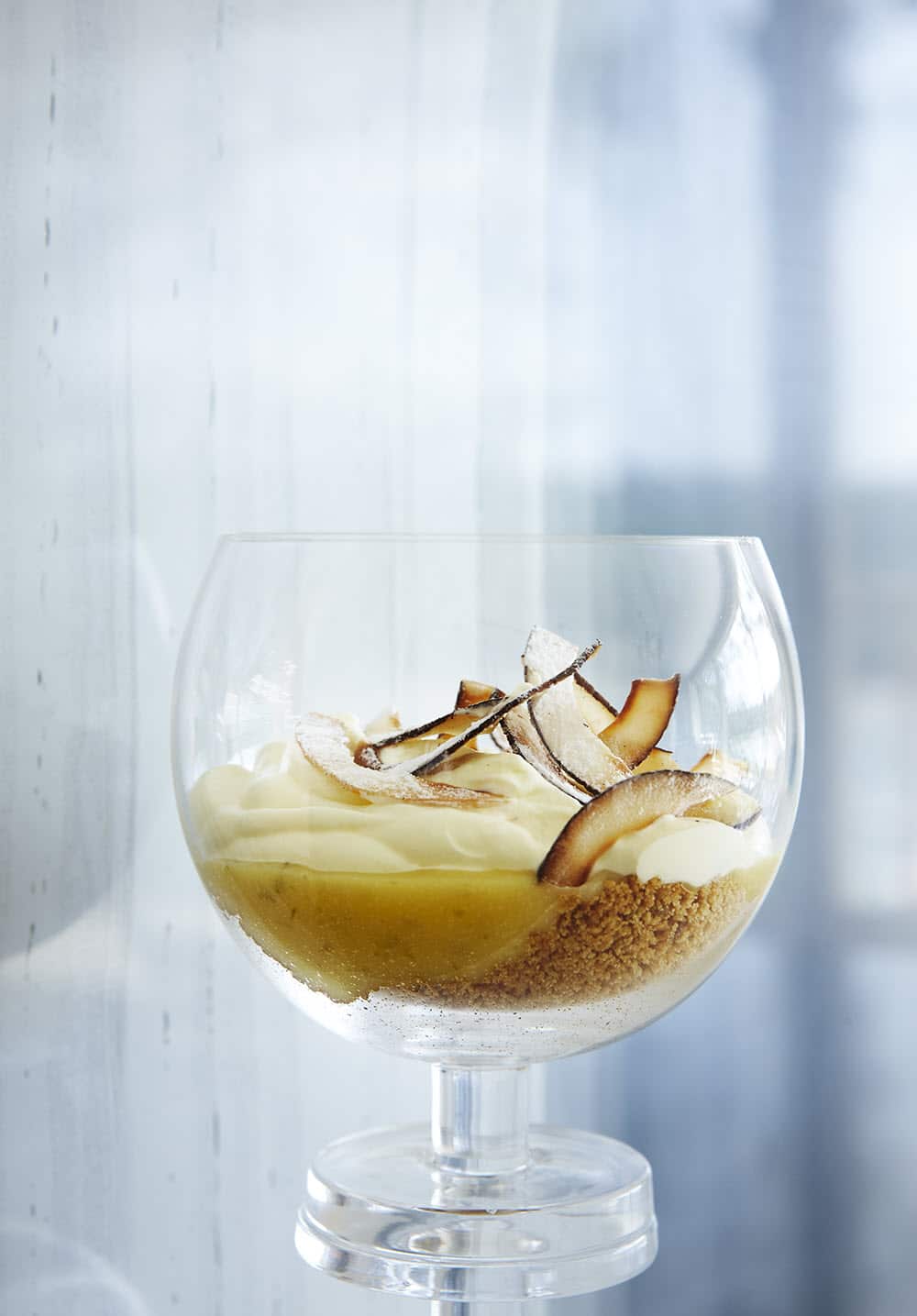 Toasted fresh coconut shards