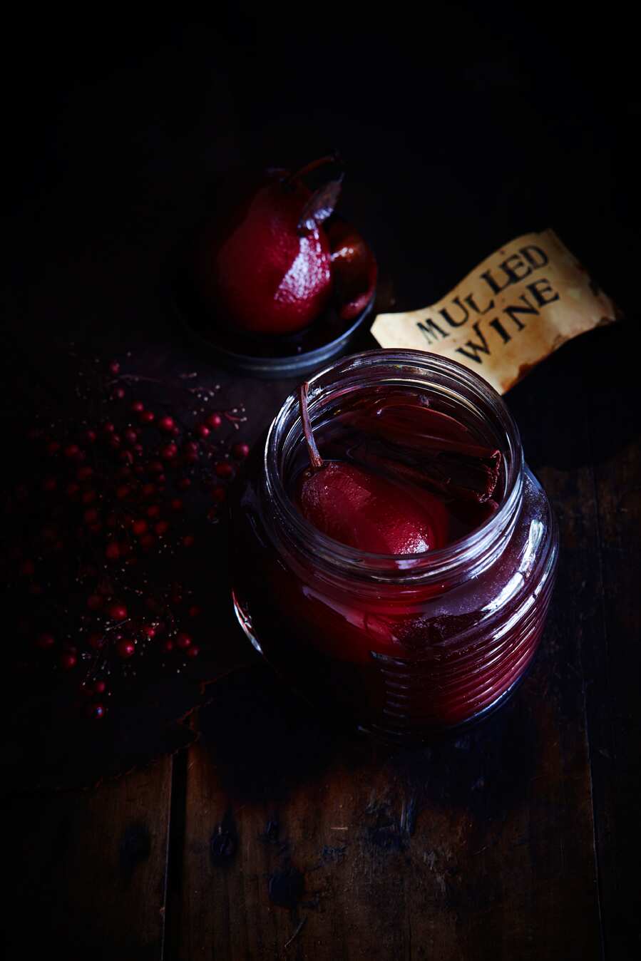Mulled wine pears