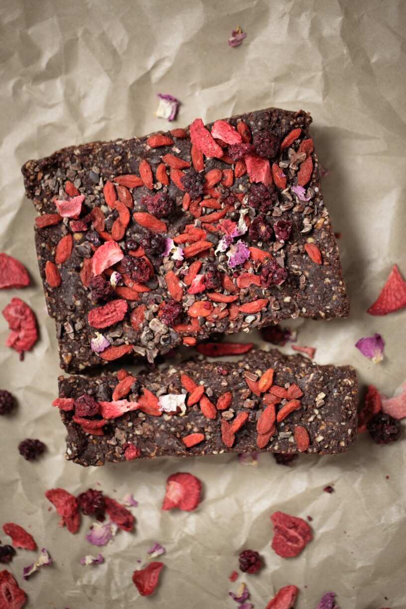 Raw chocolate  brownies 