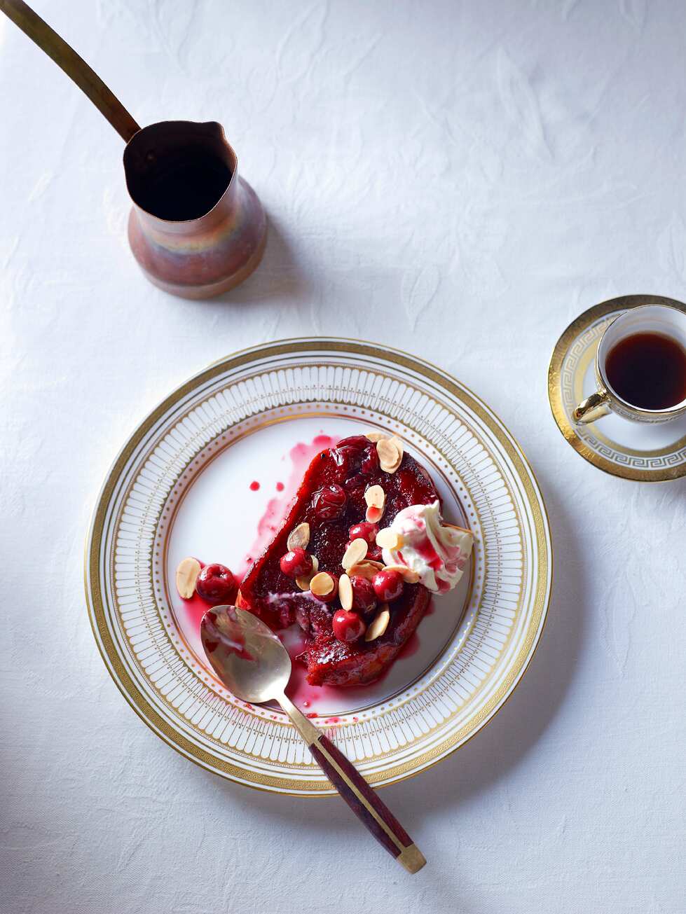 Cherry bread pudding 