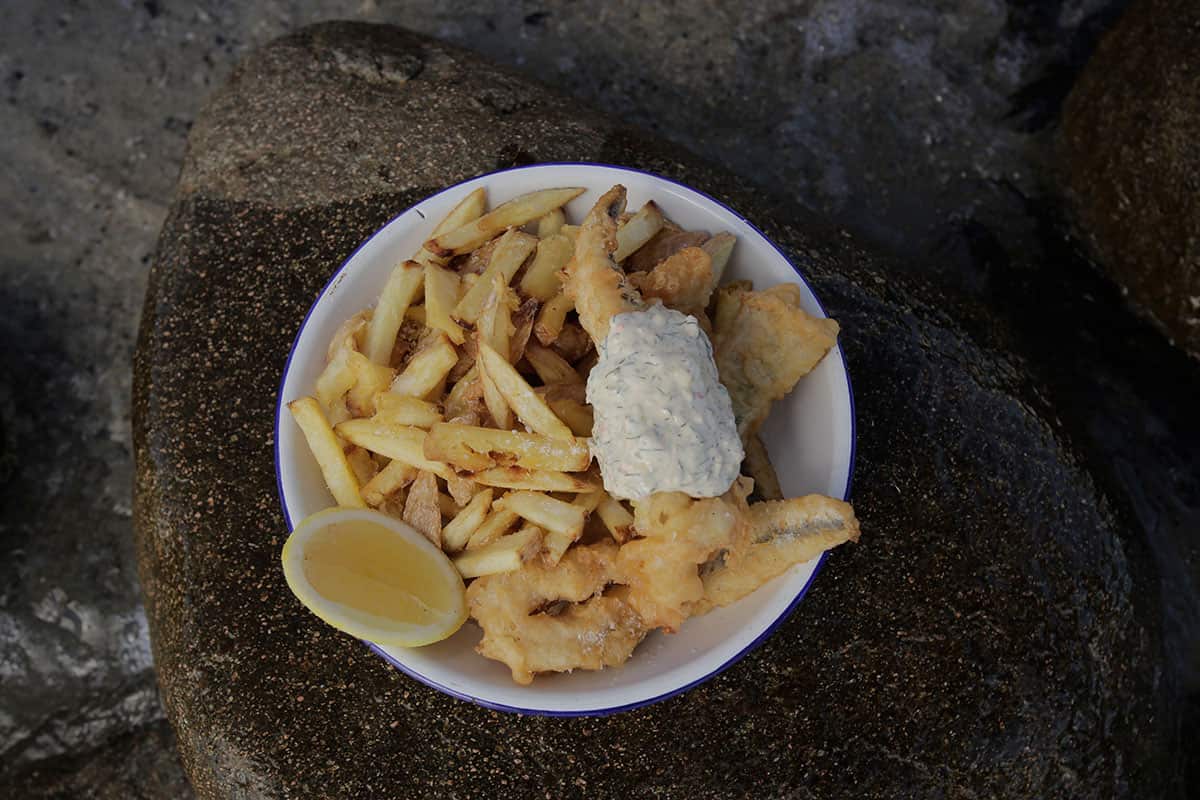 Dad's beer battered fish and chips