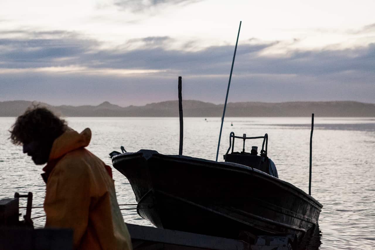 Fishermen and boat fishing