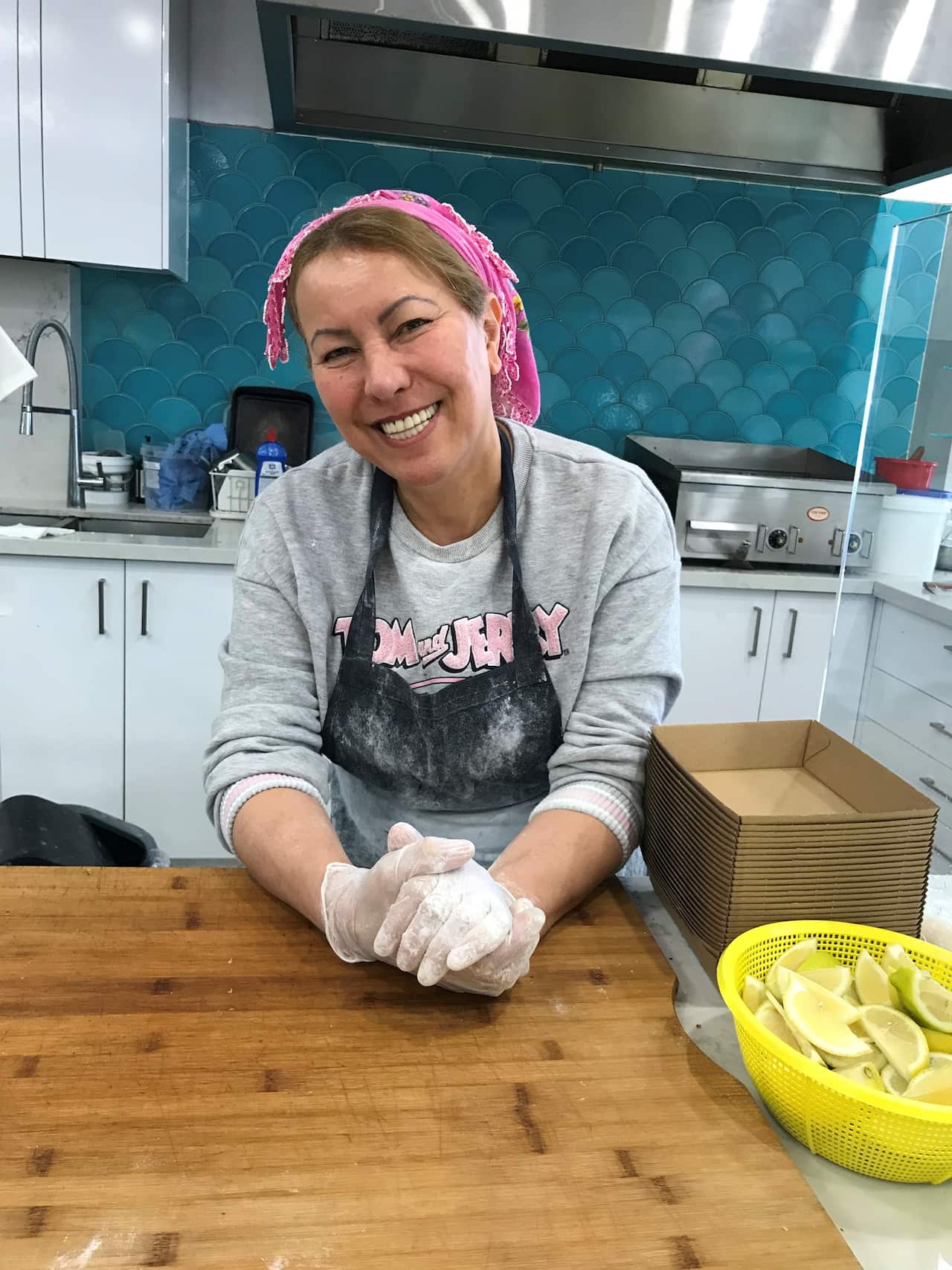 Cemile Delibas is Sonsa's in-house 'abla' and makes  some of the best gozleme you will taste in Melbourne.