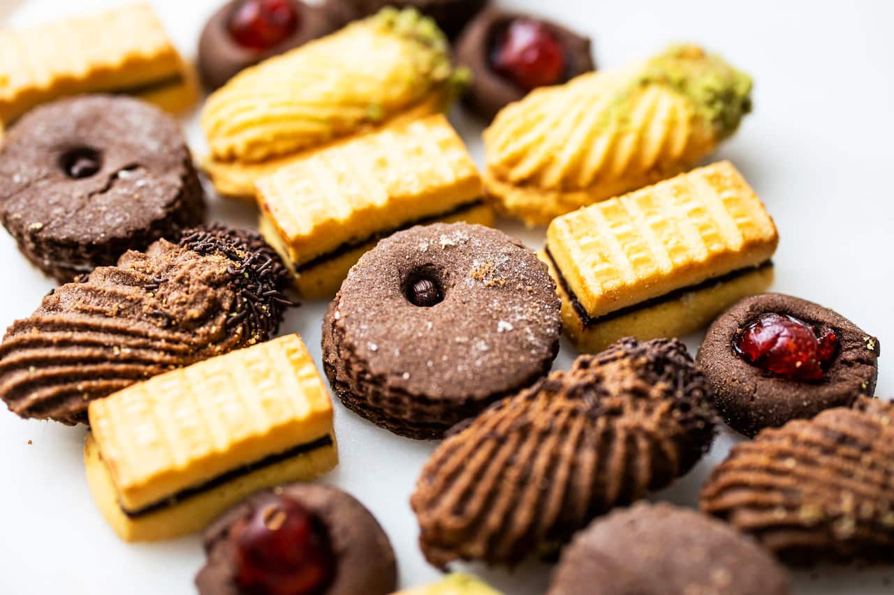 Mixed biscuits at Abla's Pastries