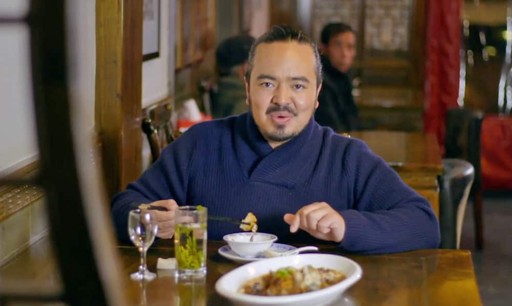 Adam Liaw eating stinky Mandarin fish