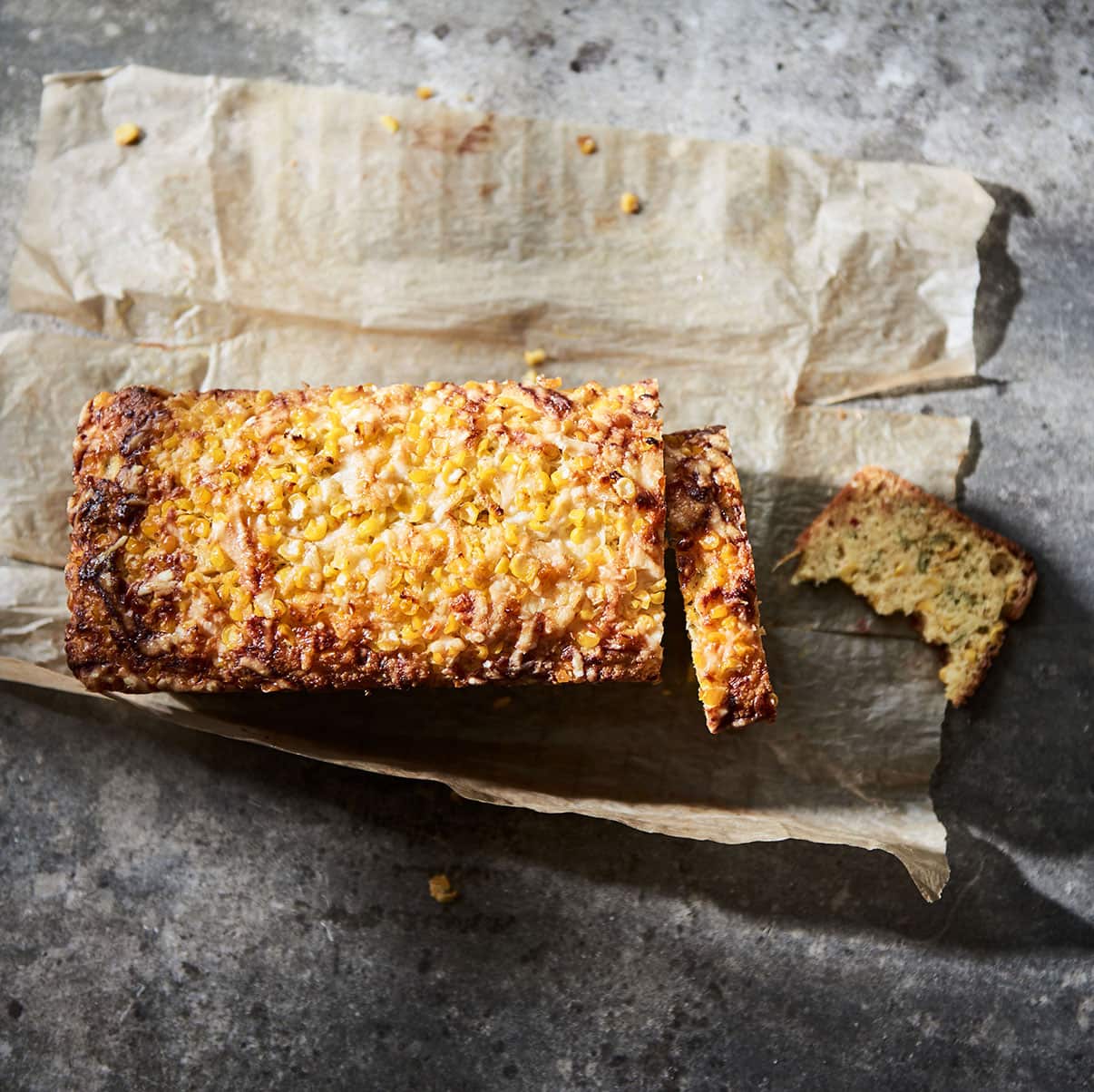 Sweet corn and sour cream loaf from All Day Baking