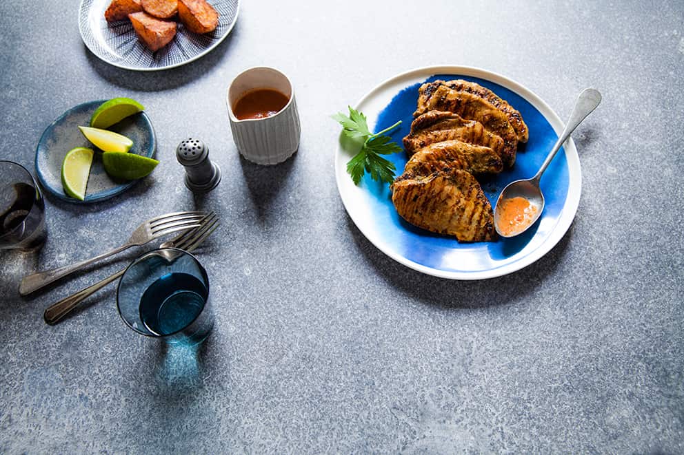 Afro barbecue chicken