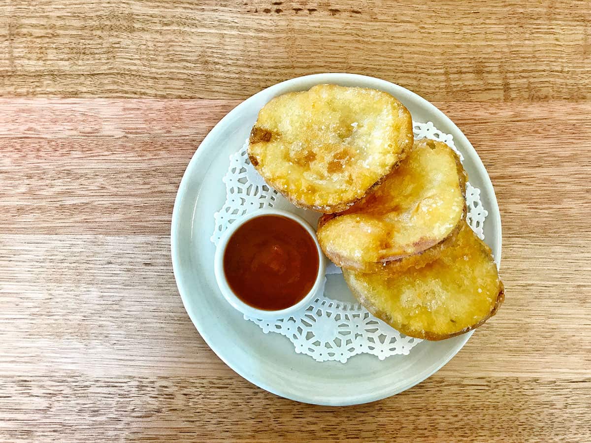 Potato scallops at Agrarian