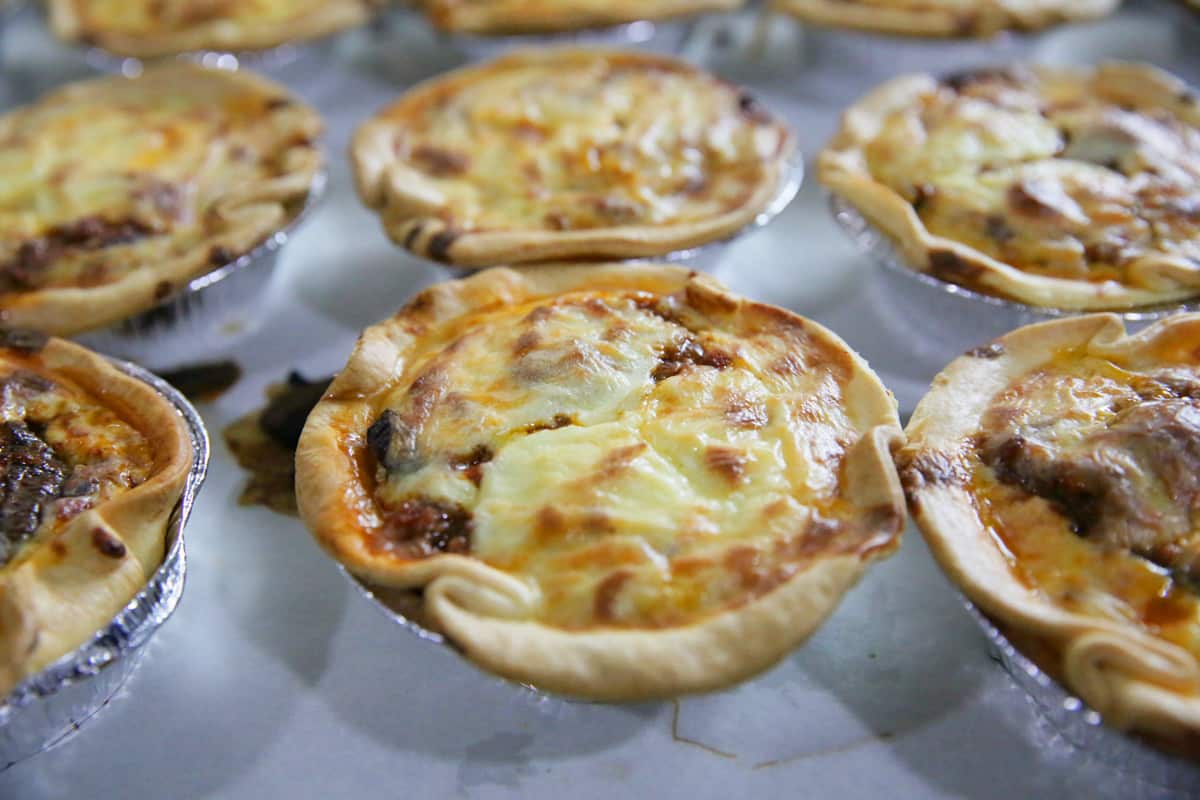 The moussaka pie at Alevri is inspired by the Aussie appetite for meat pies.