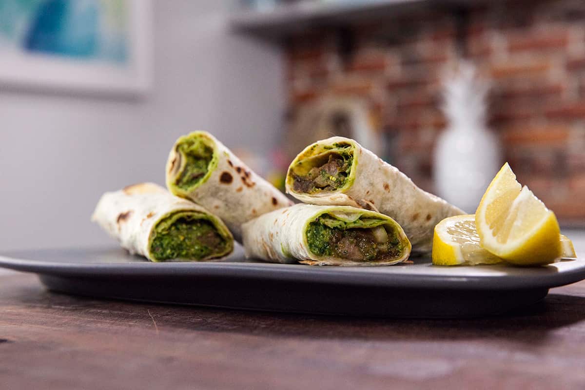 Lamb kathi rolls