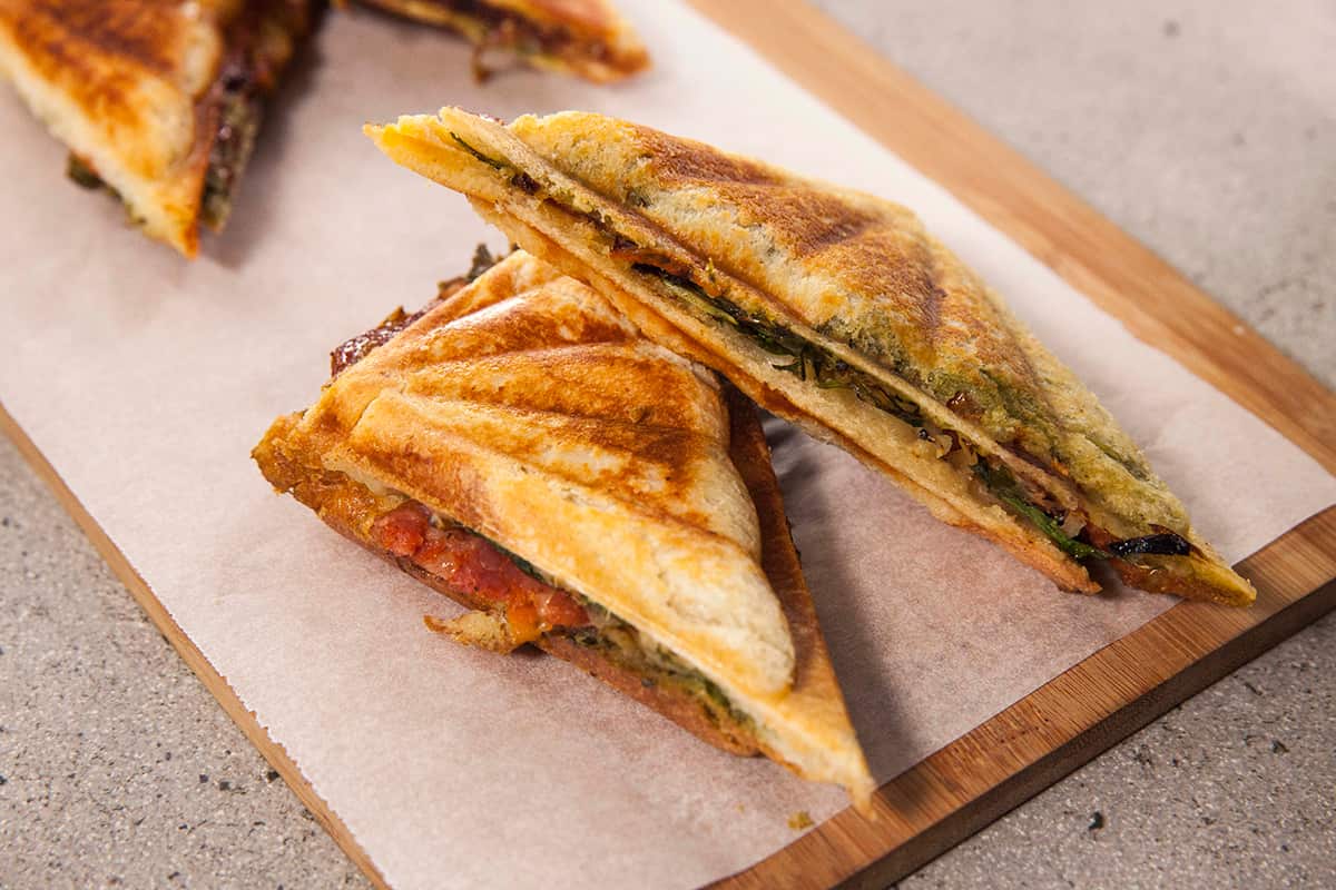 Indian jaffles two ways