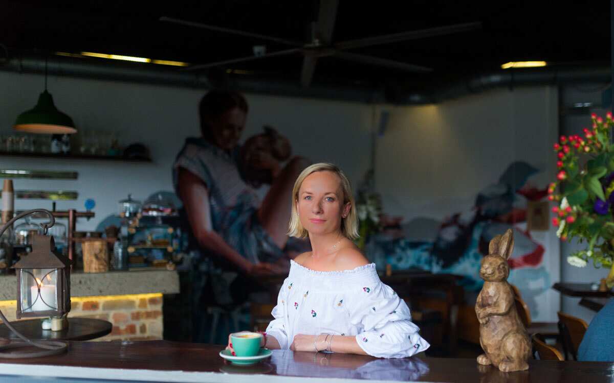 Polish-born Anna Allison pays tribute to her mother at her cafe, The Lion and Buffalo.